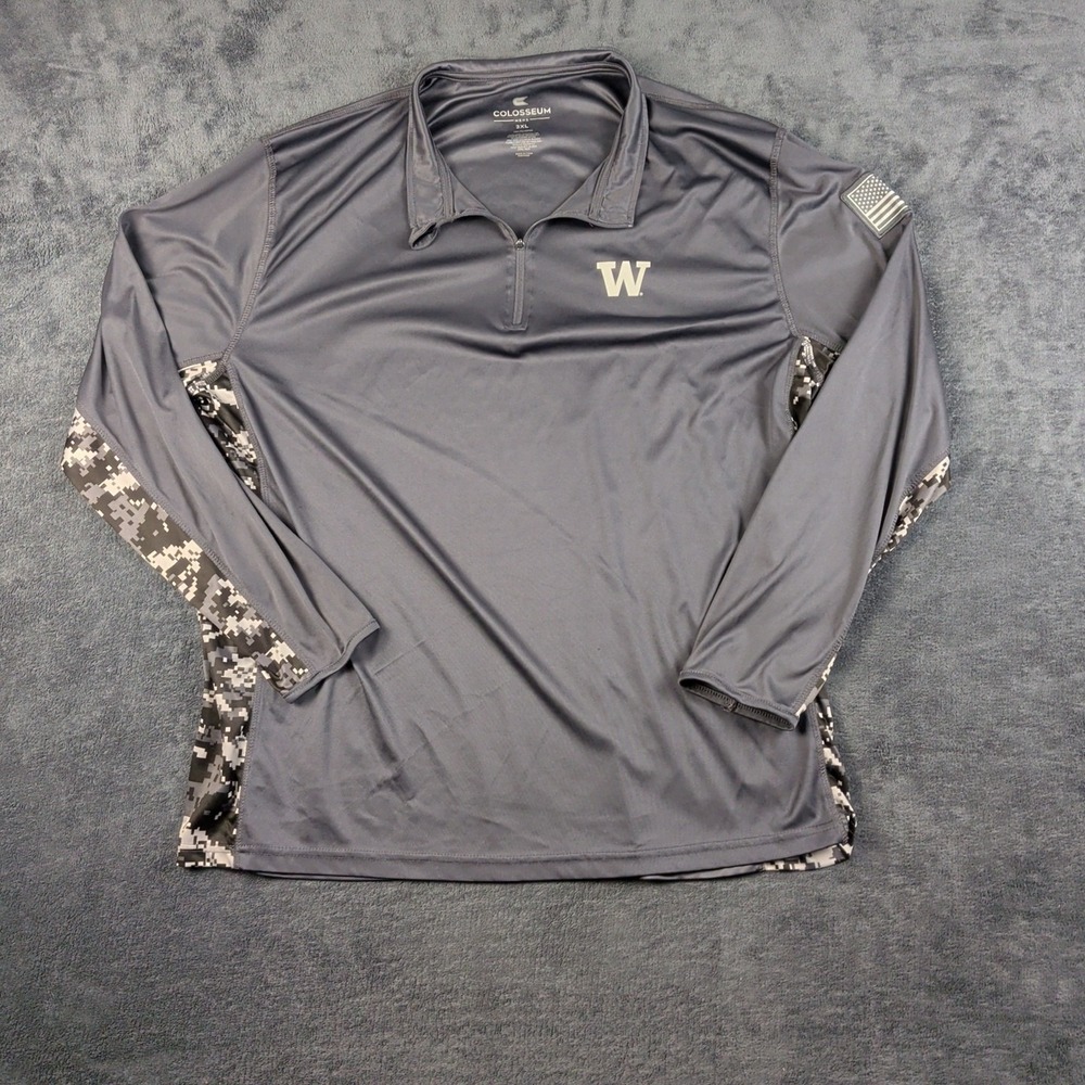 Colosseum Operation Hat Trick Quarter Longsleeve Shirt, Brand New, Men Size 3XL